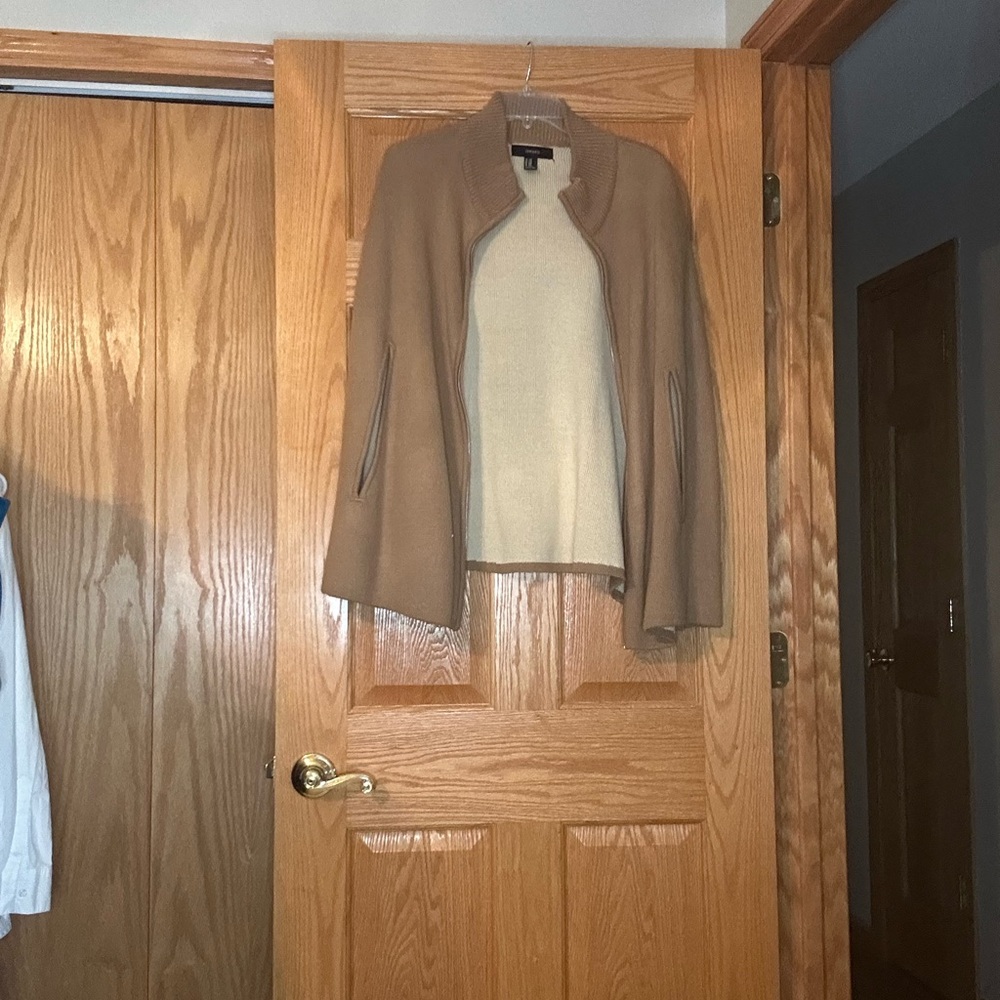 Forever 21 Camel Knit Cardigan